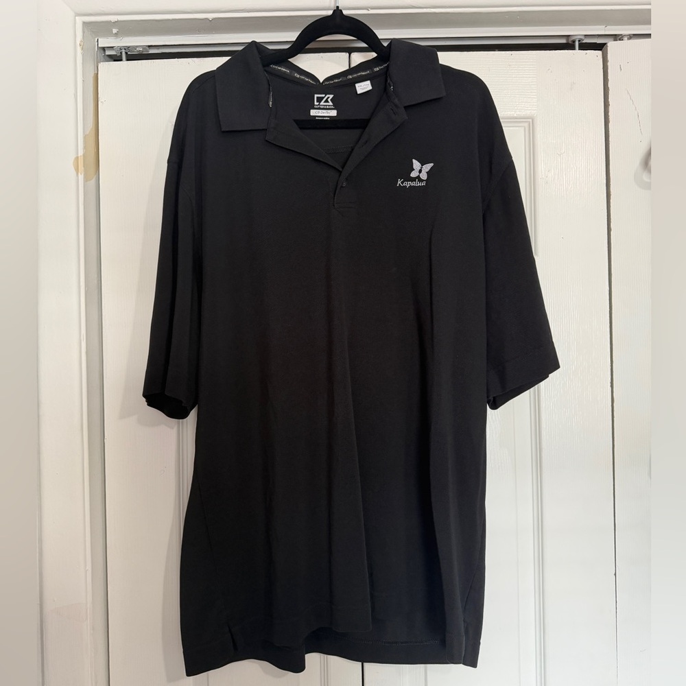 Cutter & Buck Black Polo Shirt for Men - Kapalua